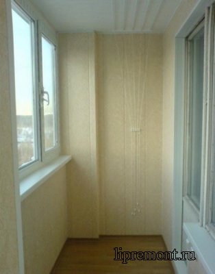 Внутренняя отделка балкона в Липецке